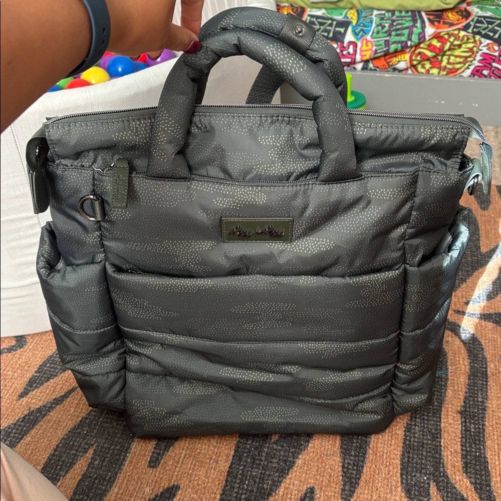 Itzy Ritzy Green diaper backpack